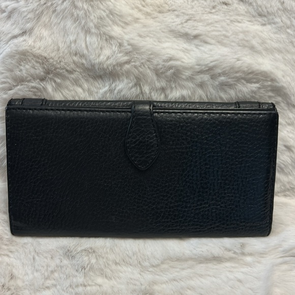 Burberry Black pebbled leather long wallet - Picture 5 of 17
